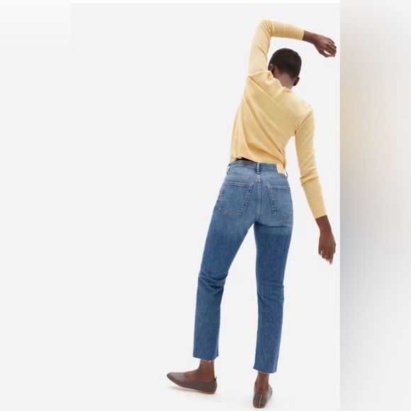 Everlane Japanese Denim Cheeky Jean - Size 32 crop - Picture 10 of 14